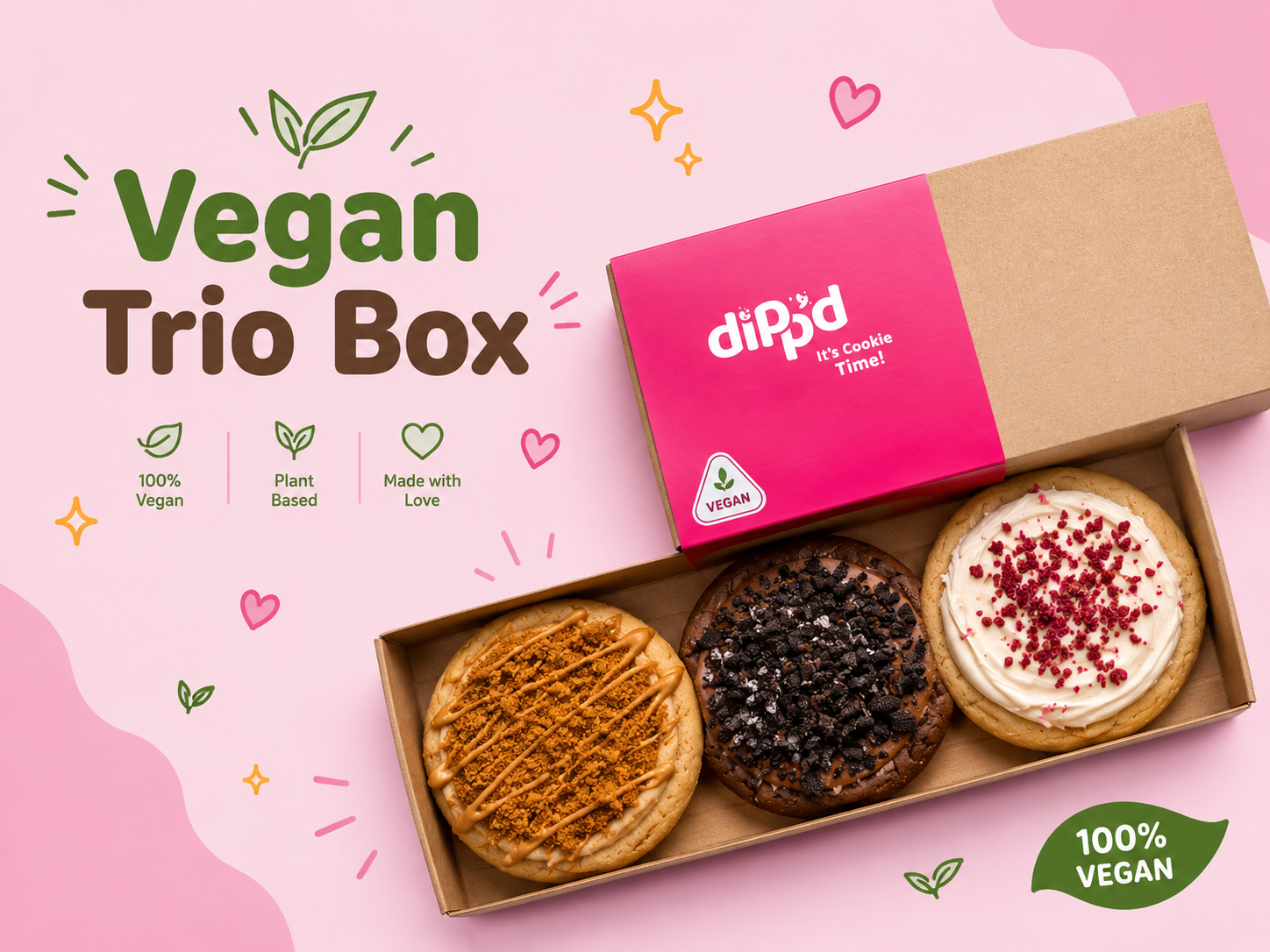 Vegan Cookie Trio Box