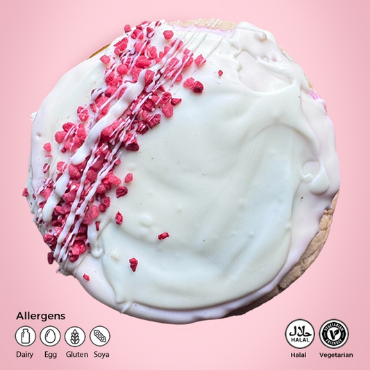 Berry & White Choc Bomb Cookie